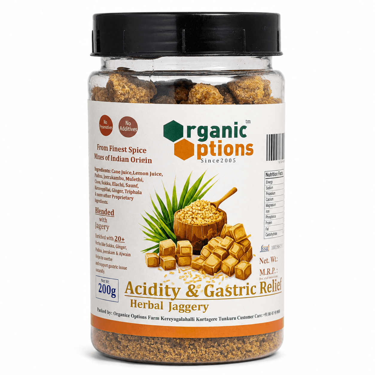Herbal Jaggery Acidity & Gastric Relief 200g