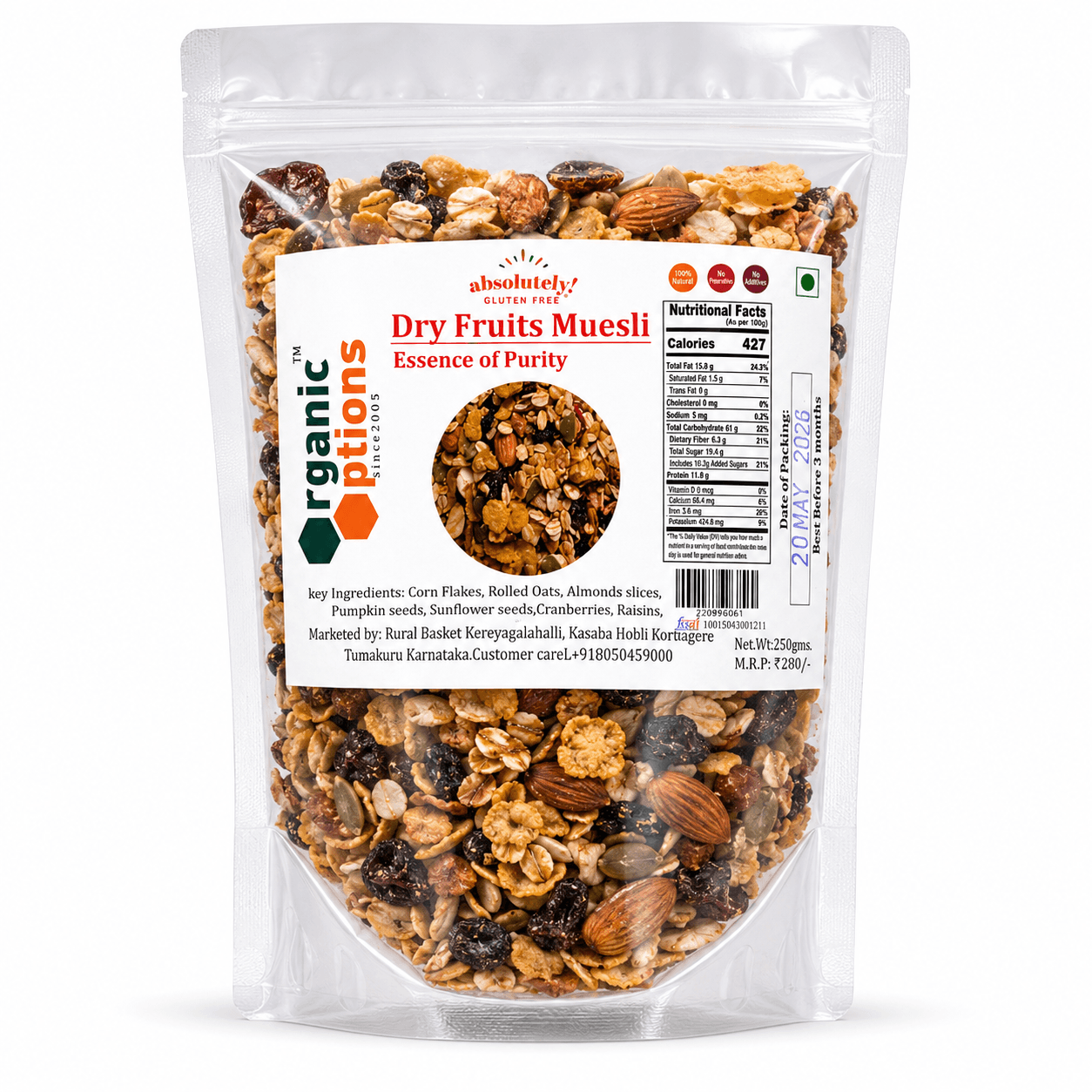 Dry Fruits Muesli 250g
