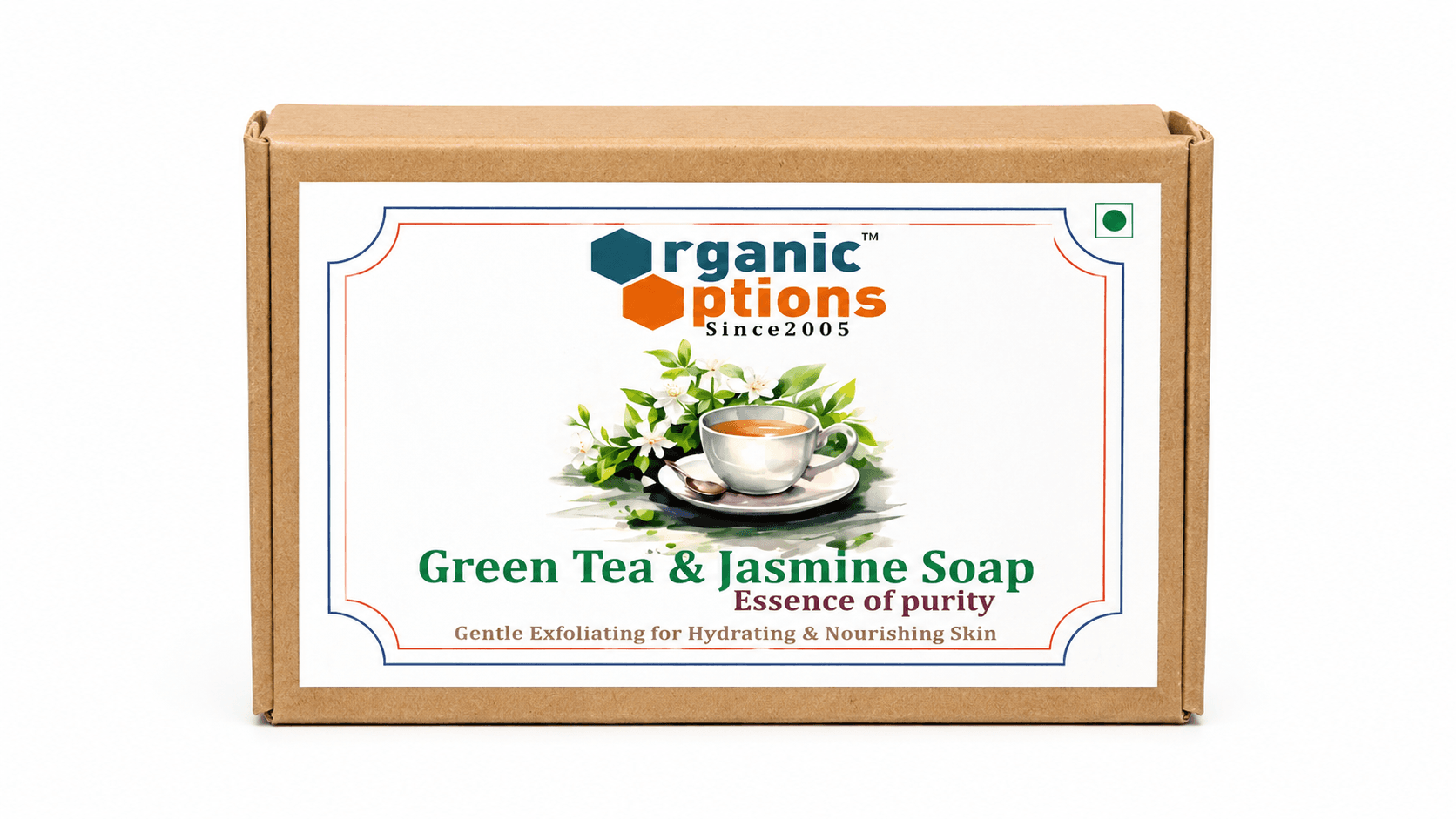 Green Tea & Jasmine Handmade Soap 100g